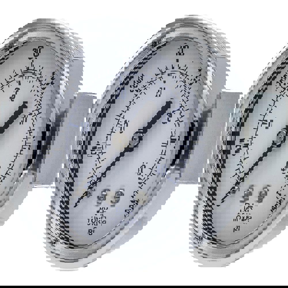 Pressure Gauges; Gauge Type: Utility Gauge ; Scale Type: Dual ; Accuracy (%): 3-2-3% ; Dial Type: Analog ; Thread Type: 1/4